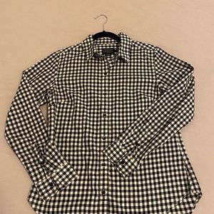 Women’s Pendleton black and cream check shirt